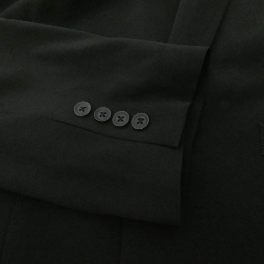 Yohji Yamamoto POUR HOMME ヨウジヤマモトプールオム 23SS HZ-J07-500 TA TUXEDO O-JACKET WITH HOODIE トリポリタキシード素材 ピークドラペル切替 フード付 テーラードジャケット ブラック系 2【中古】