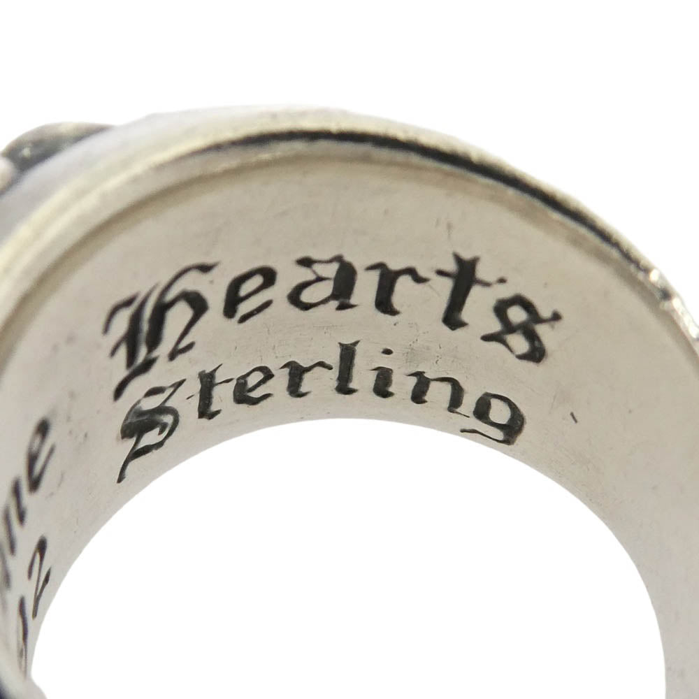 CHROME HEARTS クロムハーツ（原本有） FLRL CRS 1DIA フローラルクロス 1ダイヤ リング シルバー系 約9.5号【中古】