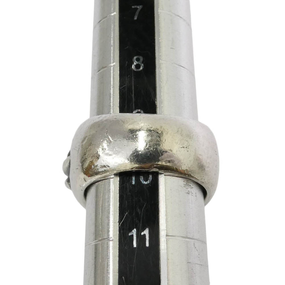 CHROME HEARTS クロムハーツ（原本有） FLRL CRS 1DIA フローラルクロス 1ダイヤ リング シルバー系 約9.5号【中古】