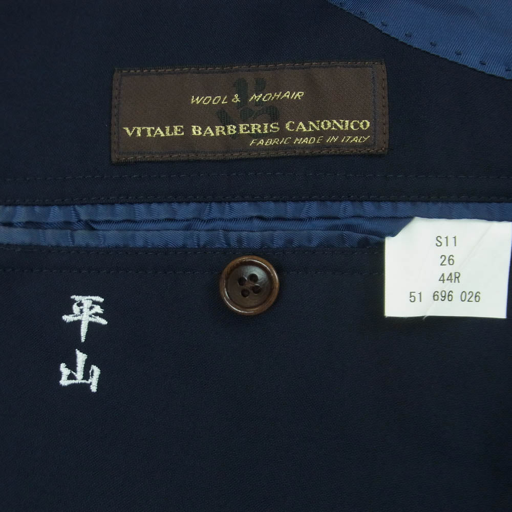 Brooks Brothers ブルックスブラザーズ VITALE BARBERIS CANONICO カノニコ生地 2B テーラード ジャケット ネイビー系 44R【中古】