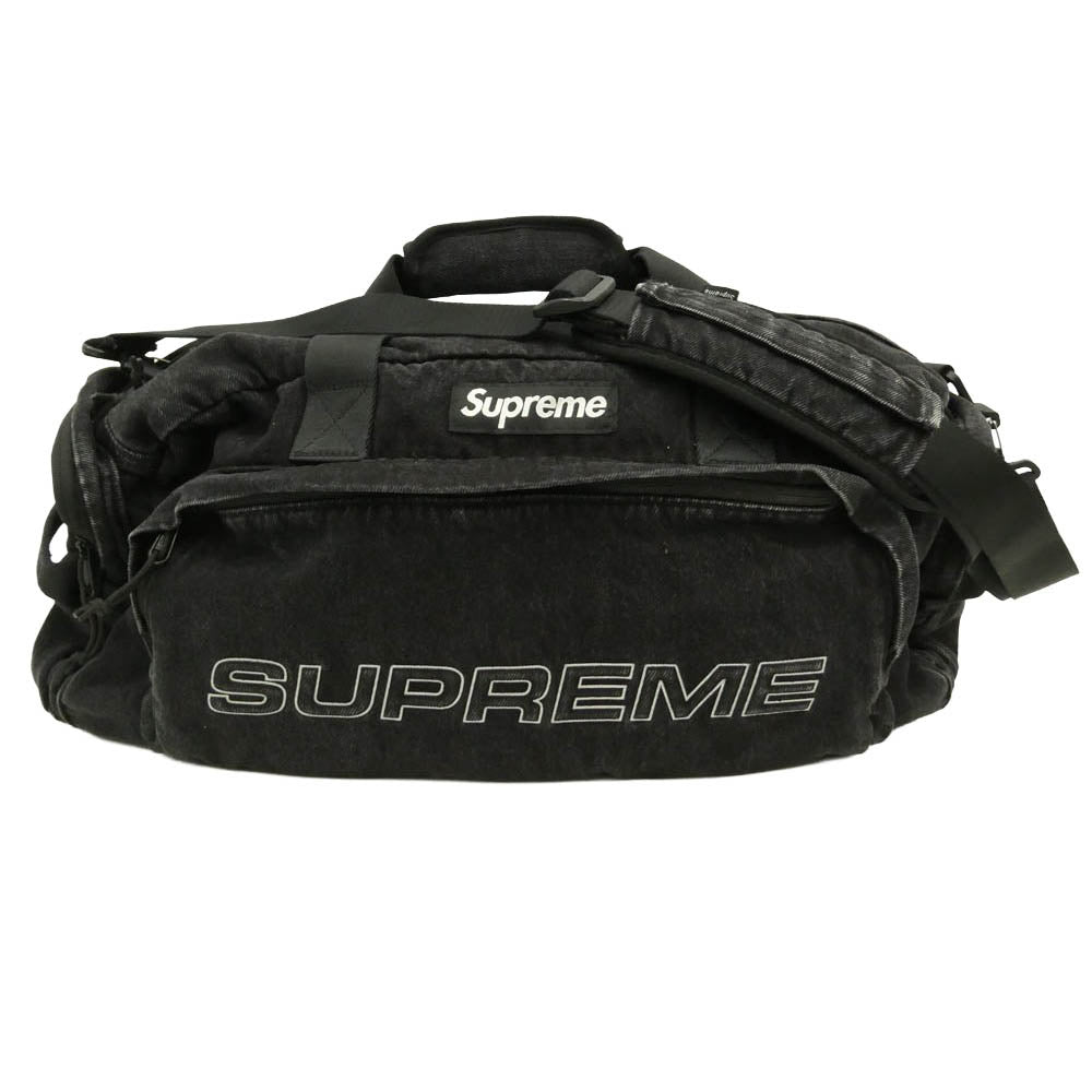 Supreme シュプリーム 25aw Denim Duffle Bag ブラック デニム ボストン バッグ ブラック系【中古】