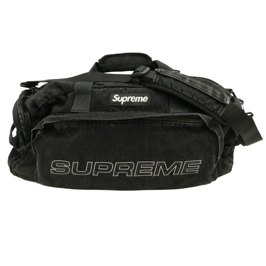 Supreme シュプリーム 25aw Denim Duffle Bag ブラック デニム ボストン バッグ ブラック系【中古】