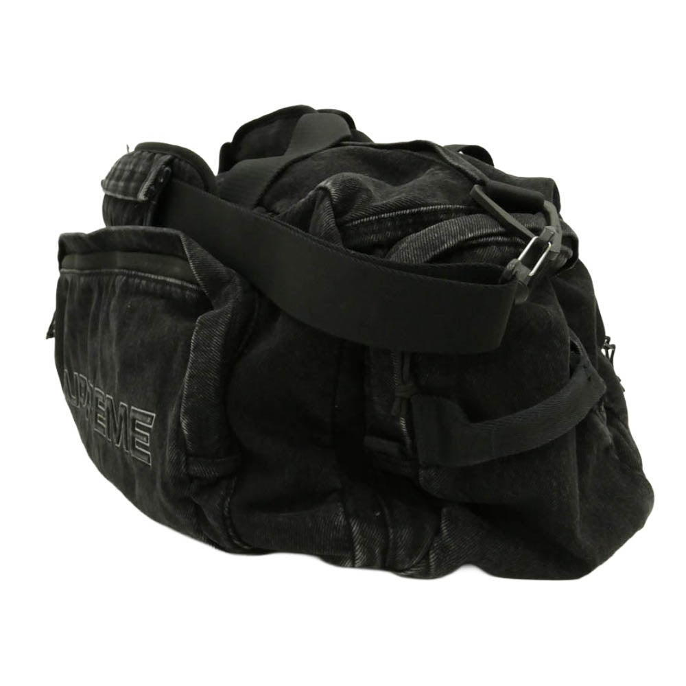 Supreme シュプリーム 25aw Denim Duffle Bag ブラック デニム ボストン バッグ ブラック系【中古】