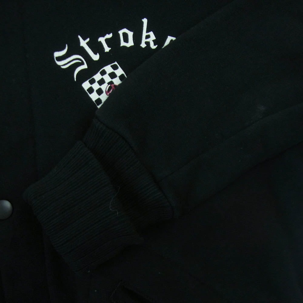 WESTRIDE ウエストライド Strokers S.G.V. スウェット ジャケット スタジャン ブルゾン コットン 日本製 ブラック系 40【中古】