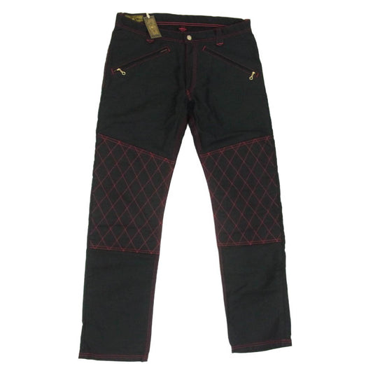 WESTRIDE ウエストライド パッドモト ライディング パンツ レッド ブラック系 36【極上美品】【中古】