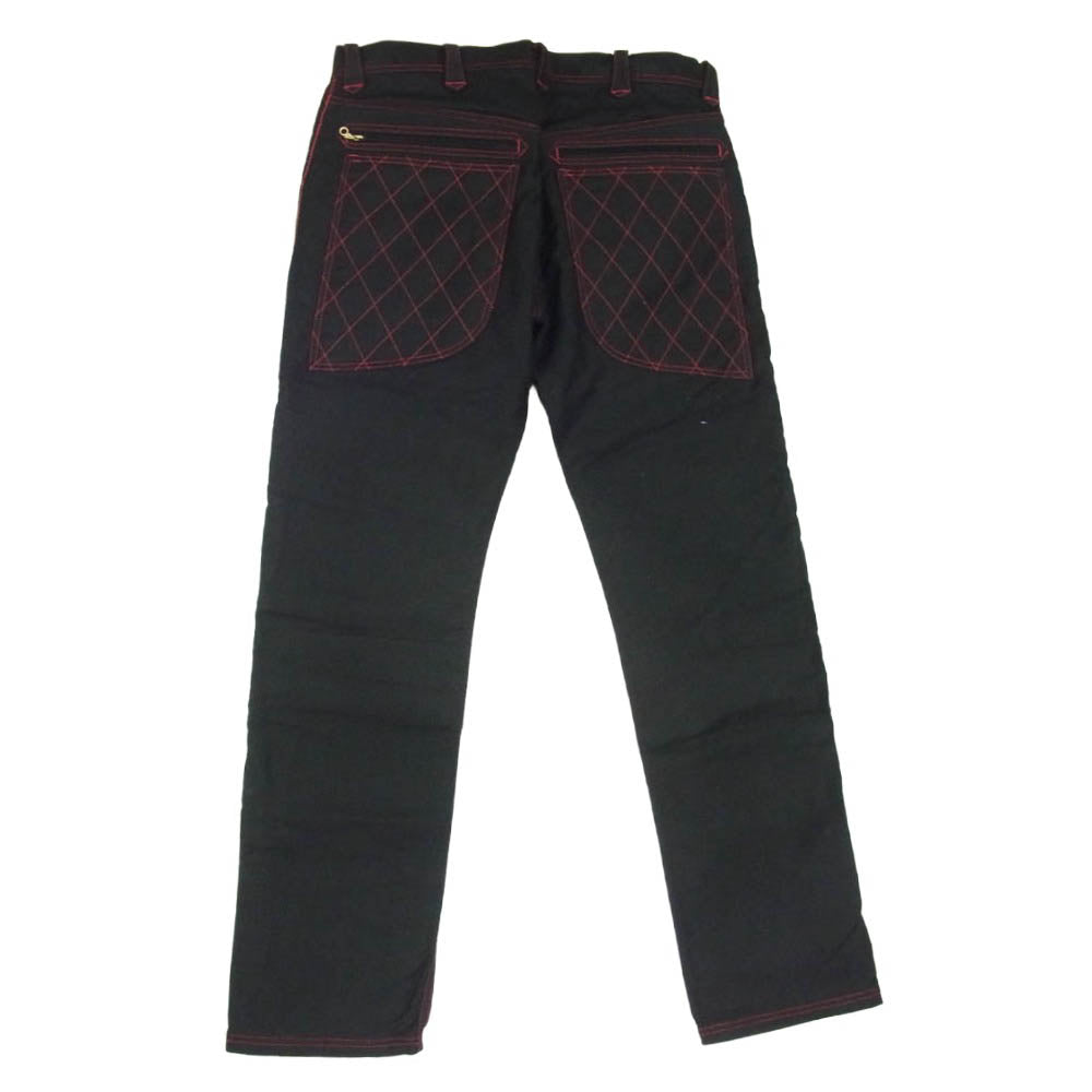WESTRIDE ウエストライド パッドモト ライディング パンツ レッド ブラック系 36【極上美品】【中古】