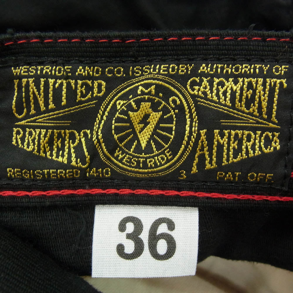 WESTRIDE ウエストライド パッドモト ライディング パンツ レッド ブラック系 36【極上美品】【中古】