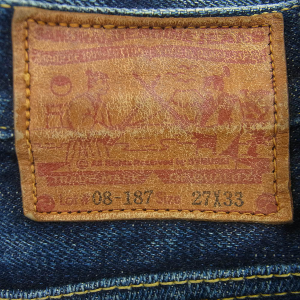 SAMURAI JEANS サムライジーンズ 08-187 BOOT CUT ブーツカット デニム パンツ 日本製 インディゴブルー系 27【中古】