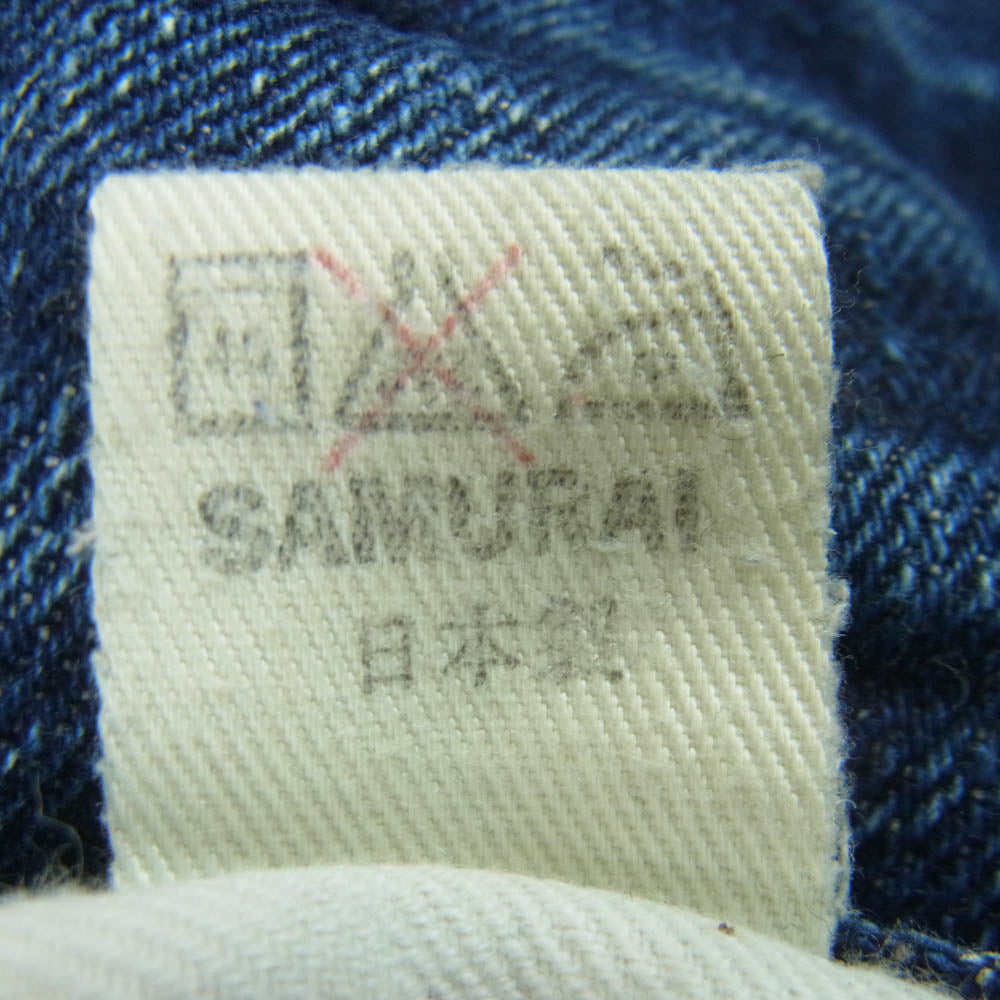SAMURAI JEANS サムライジーンズ 08-187 BOOT CUT ブーツカット デニム パンツ 日本製 インディゴブルー系 27【中古】