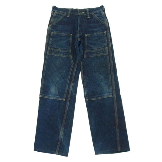 SAMURAI JEANS サムライジーンズ SM410DBN DOUBLE KNEE WORK PANTS 17oz ダブルニー デニム ワーク パンツ インディゴブルー系 28【中古】