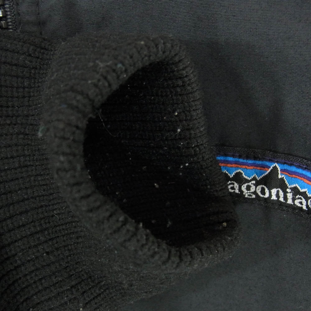 patagonia パタゴニア 80s 三角タグ Rマーク USA製 キッズ 子供用 シェルド シンチラ ジャケット ブラック系 7/8【中古】