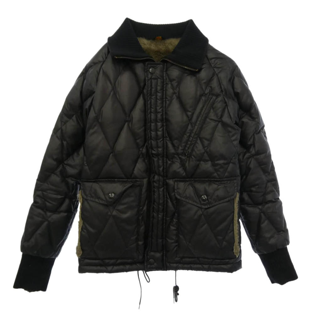 WESTRIDE ウエストライド レーシング ダウン ジャケット ナイロン×アルパカ ブラック系 XXS【中古】