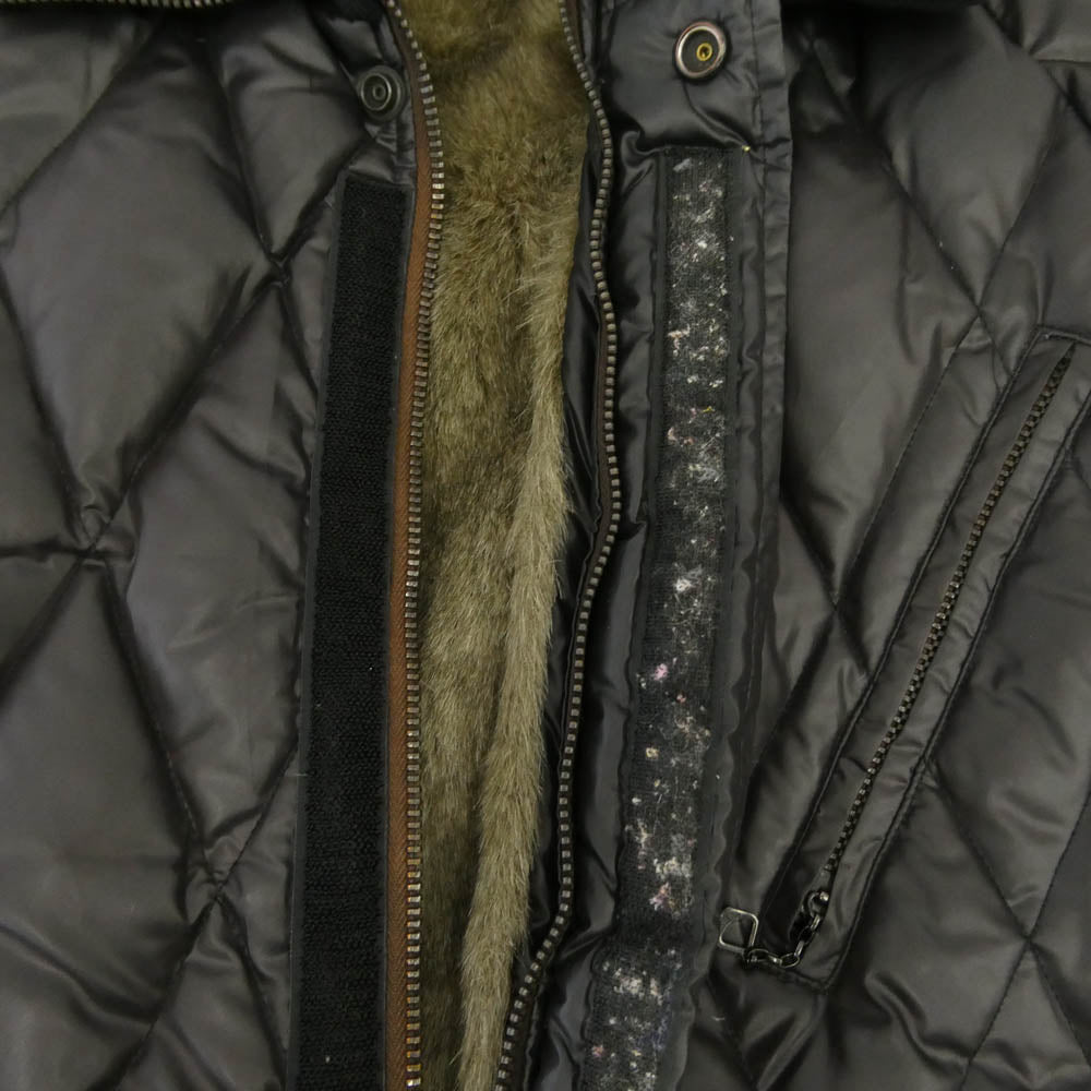 WESTRIDE ウエストライド レーシング ダウン ジャケット ナイロン×アルパカ ブラック系 XXS【中古】
