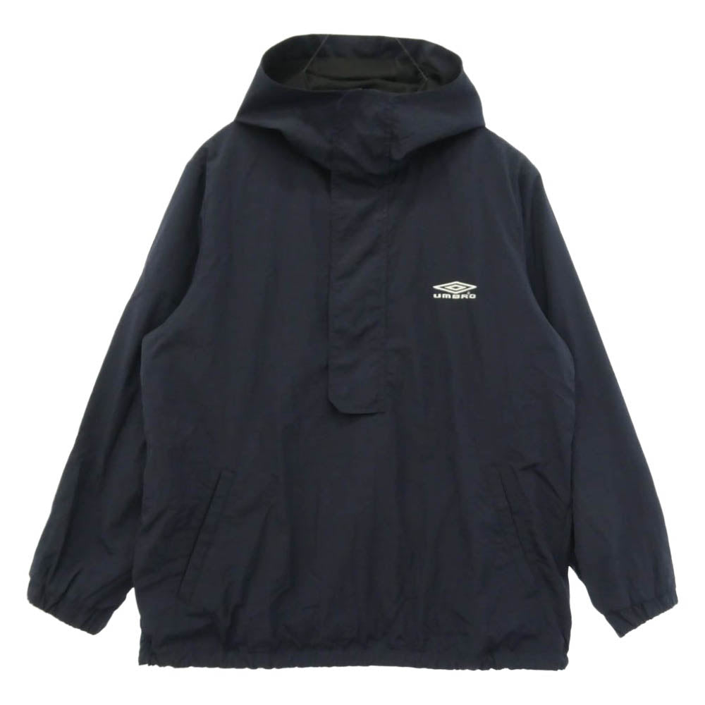アンブロ 24AW JOURNAL STANDARD 別注 Warm Up Anorak アノラック ナイロン パーカー ダークネイビー系【中古】