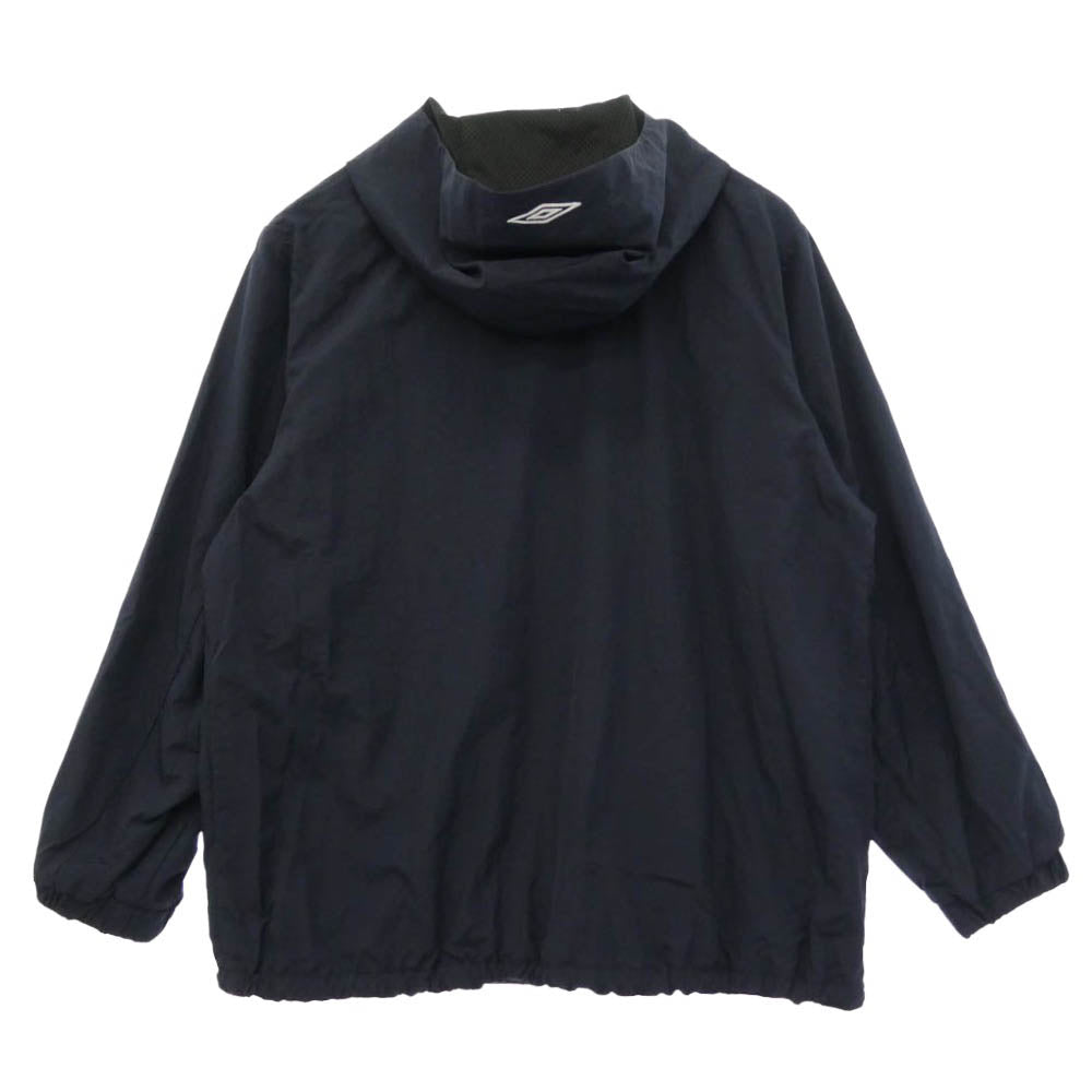 アンブロ 24AW JOURNAL STANDARD 別注 Warm Up Anorak アノラック ナイロン パーカー ダークネイビー系【中古】
