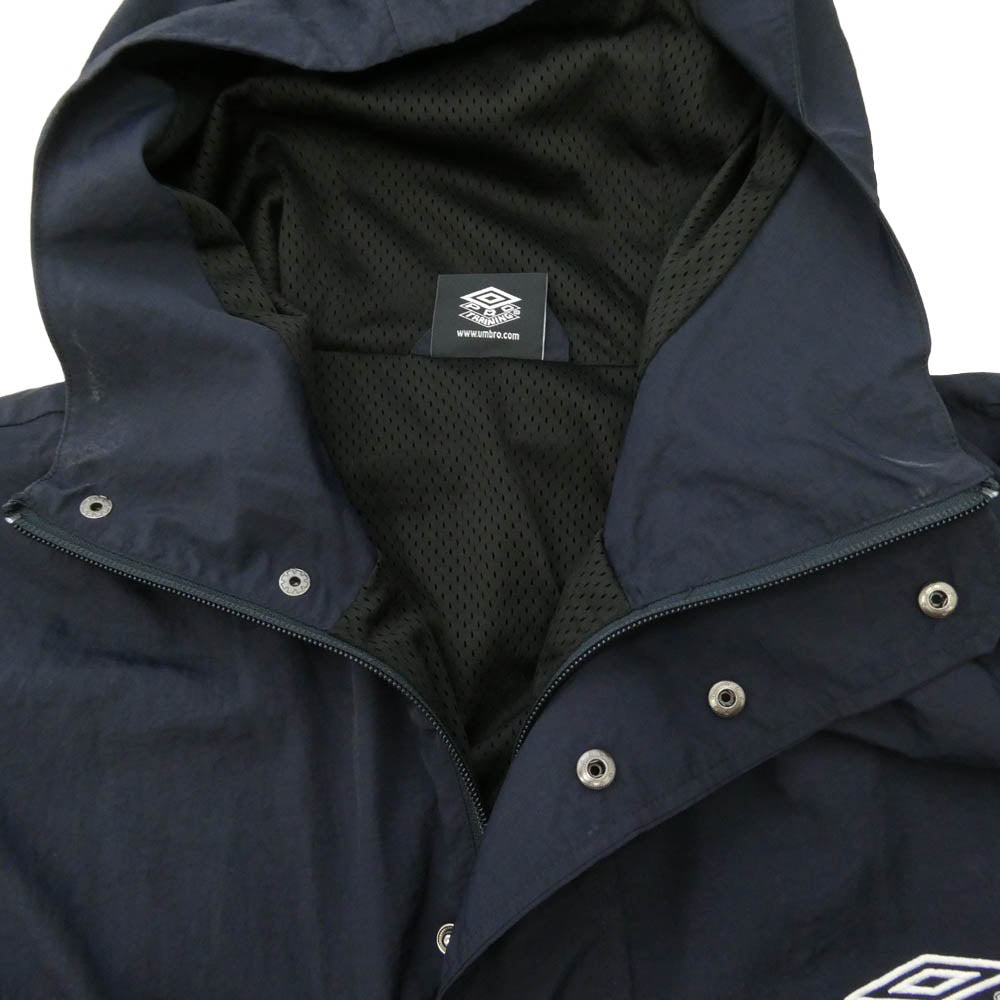 アンブロ 24AW JOURNAL STANDARD 別注 Warm Up Anorak アノラック ナイロン パーカー ダークネイビー系【中古】