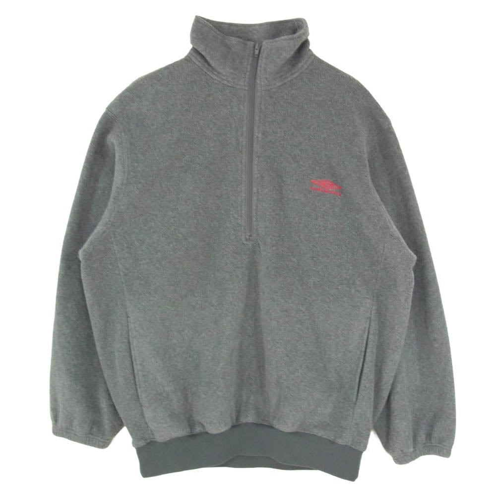 アンブロ 24AW JOURNAL STANDARD 別注 EX TEAM FLEECE RELAX HALFZIP TOP ハーフジップ プルオーバー フリース グレー系 L【中古】
