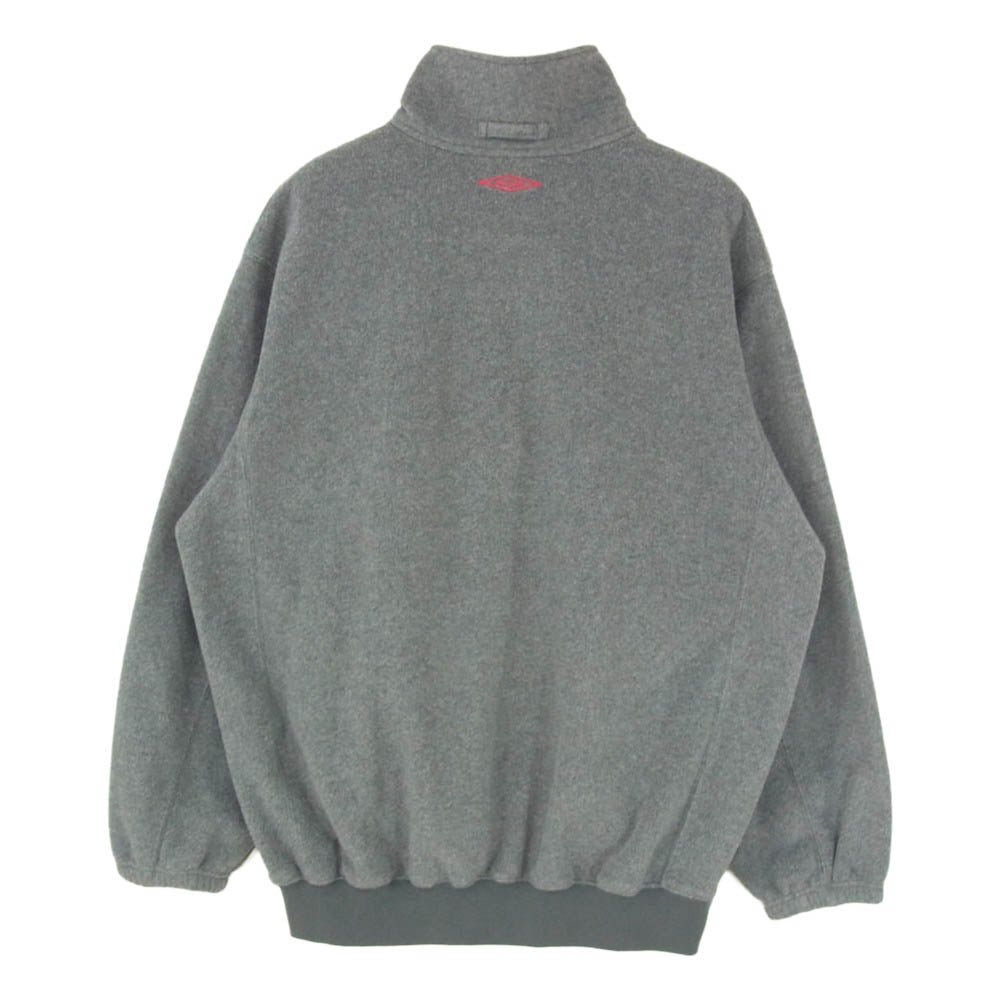 アンブロ 24AW JOURNAL STANDARD 別注 EX TEAM FLEECE RELAX HALFZIP TOP ハーフジップ プルオーバー フリース グレー系 L【中古】