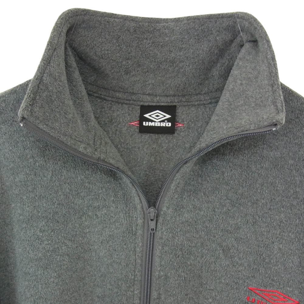 アンブロ 24AW JOURNAL STANDARD 別注 EX TEAM FLEECE RELAX HALFZIP TOP ハーフジップ プルオーバー フリース グレー系 L【中古】