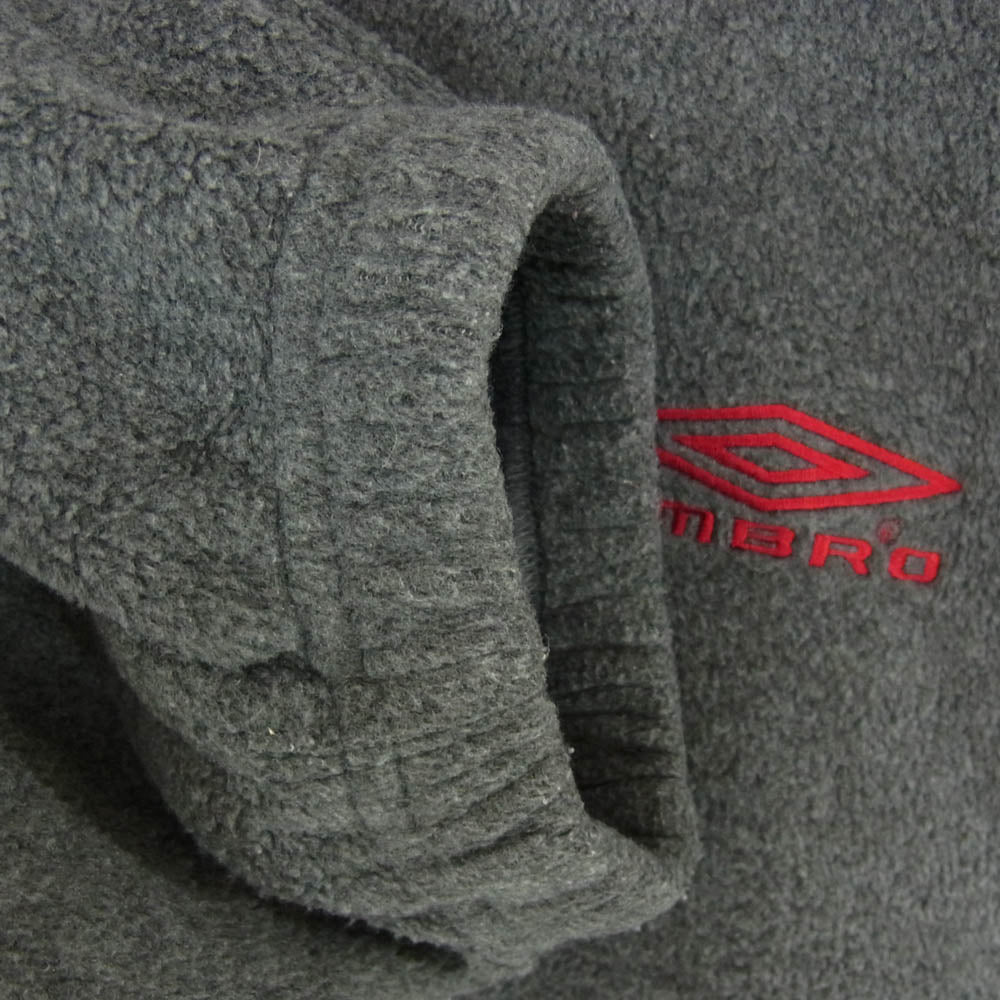 アンブロ 24AW JOURNAL STANDARD 別注 EX TEAM FLEECE RELAX HALFZIP TOP ハーフジップ プルオーバー フリース グレー系 L【中古】