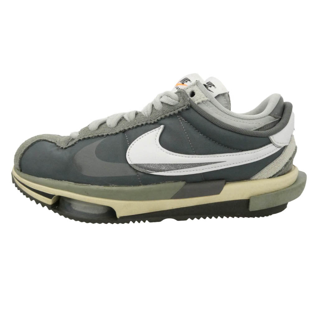 NIKE ナイキ Sacai サカイ DQ0581-001 sacai Zoom Cortez Iron Grey ズーム コルテッツ アイアングレー スニーカー ダークグレー系 グレー系 25cm【中古】
