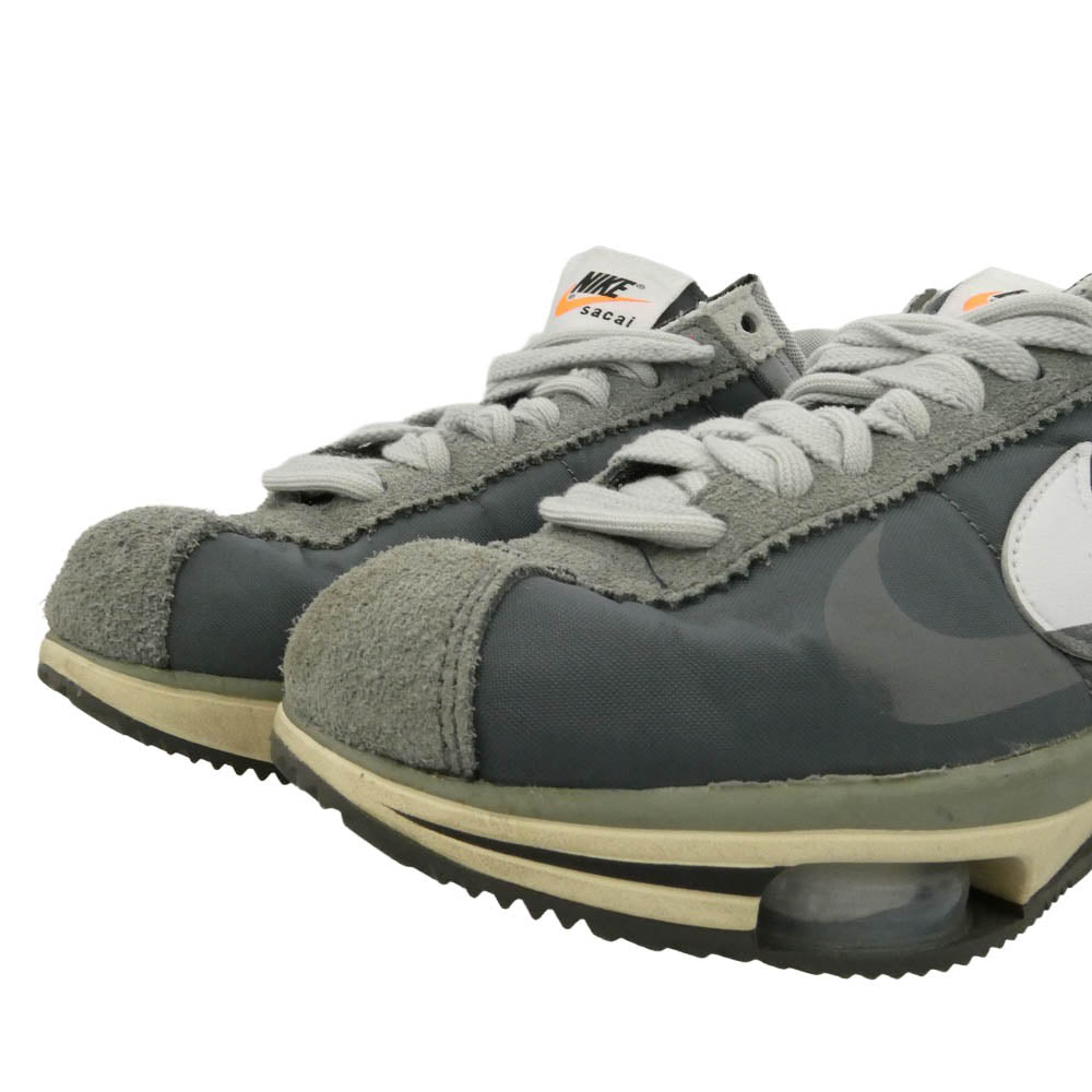 NIKE ナイキ Sacai サカイ DQ0581-001 sacai Zoom Cortez Iron Grey ズーム コルテッツ アイアングレー スニーカー ダークグレー系 グレー系 25cm【中古】