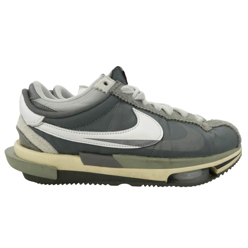 NIKE ナイキ Sacai サカイ DQ0581-001 sacai Zoom Cortez Iron Grey ズーム コルテッツ アイアングレー スニーカー ダークグレー系 グレー系 25cm【中古】