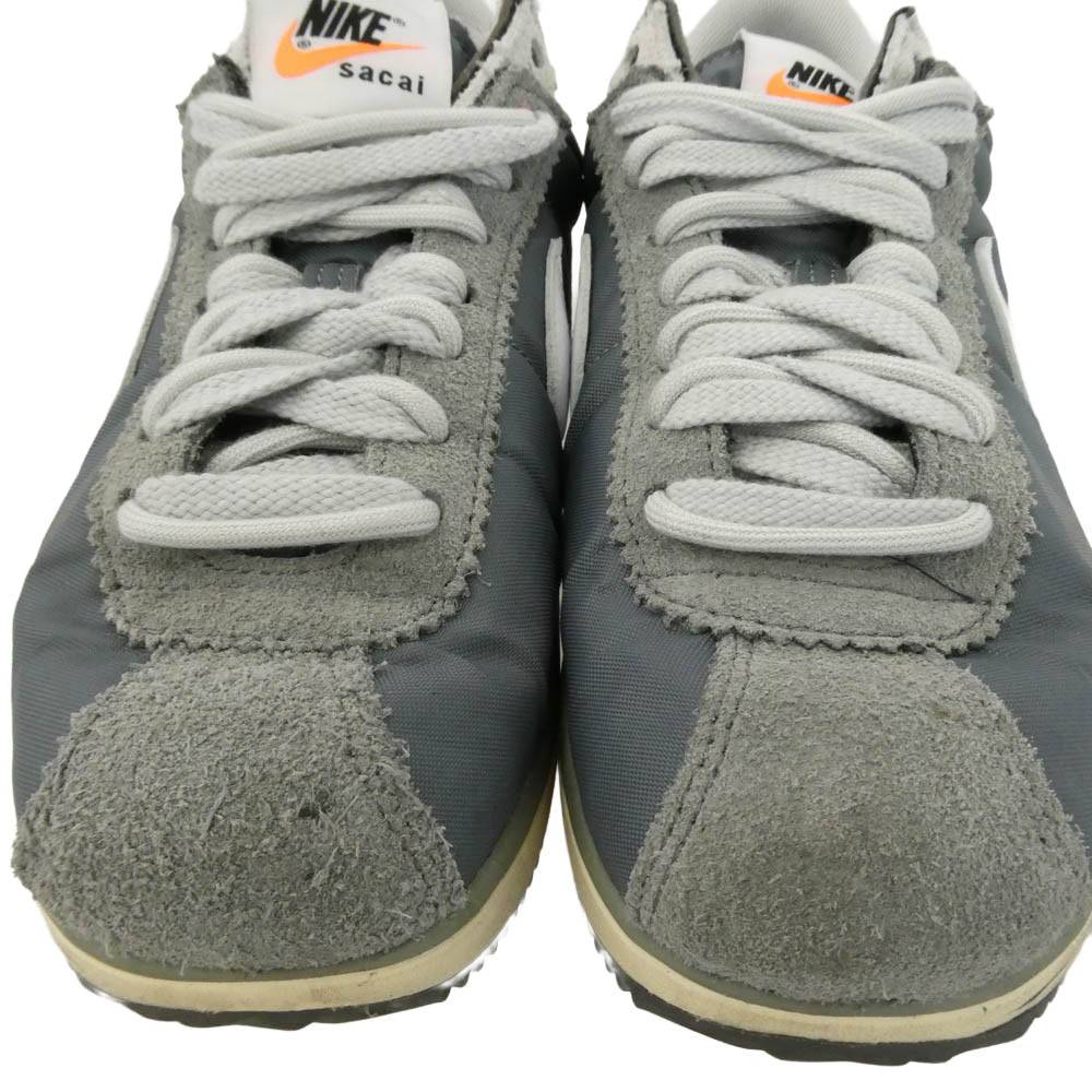 NIKE ナイキ Sacai サカイ DQ0581-001 sacai Zoom Cortez Iron Grey ズーム コルテッツ アイアングレー スニーカー ダークグレー系 グレー系 25cm【中古】