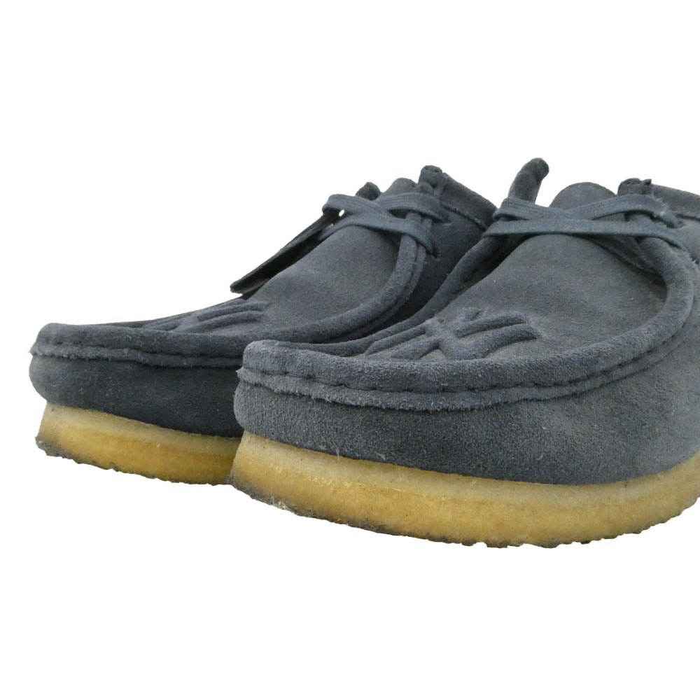 KITH キス Clarks クラークス CLARKS Wallabee Lo クラークス ワラビー シューズ チャコール系 24.5cm【中古】