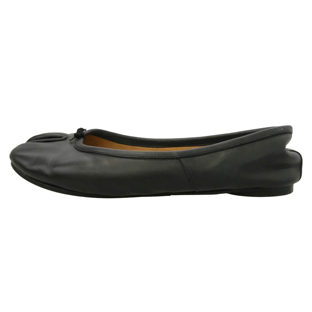 MAISON MARGIELA メゾンマルジェラ Tabi ballet タビ フラット バレエ パンプス ブラック系 実寸参照【中古】