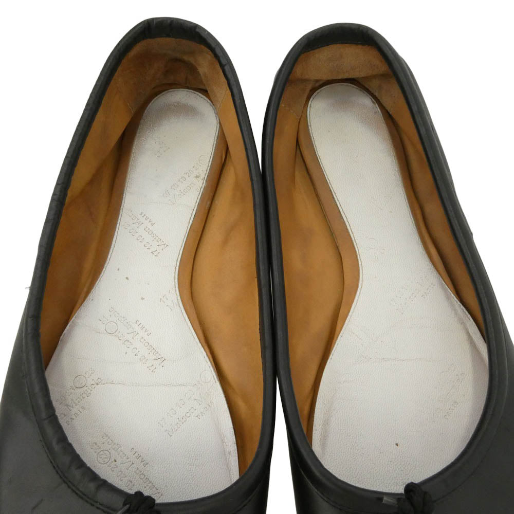 MAISON MARGIELA メゾンマルジェラ Tabi ballet タビ フラット バレエ パンプス ブラック系 実寸参照【中古】