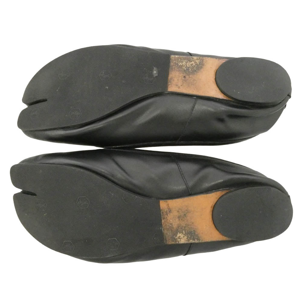 MAISON MARGIELA メゾンマルジェラ Tabi ballet タビ フラット バレエ パンプス ブラック系 実寸参照【中古】
