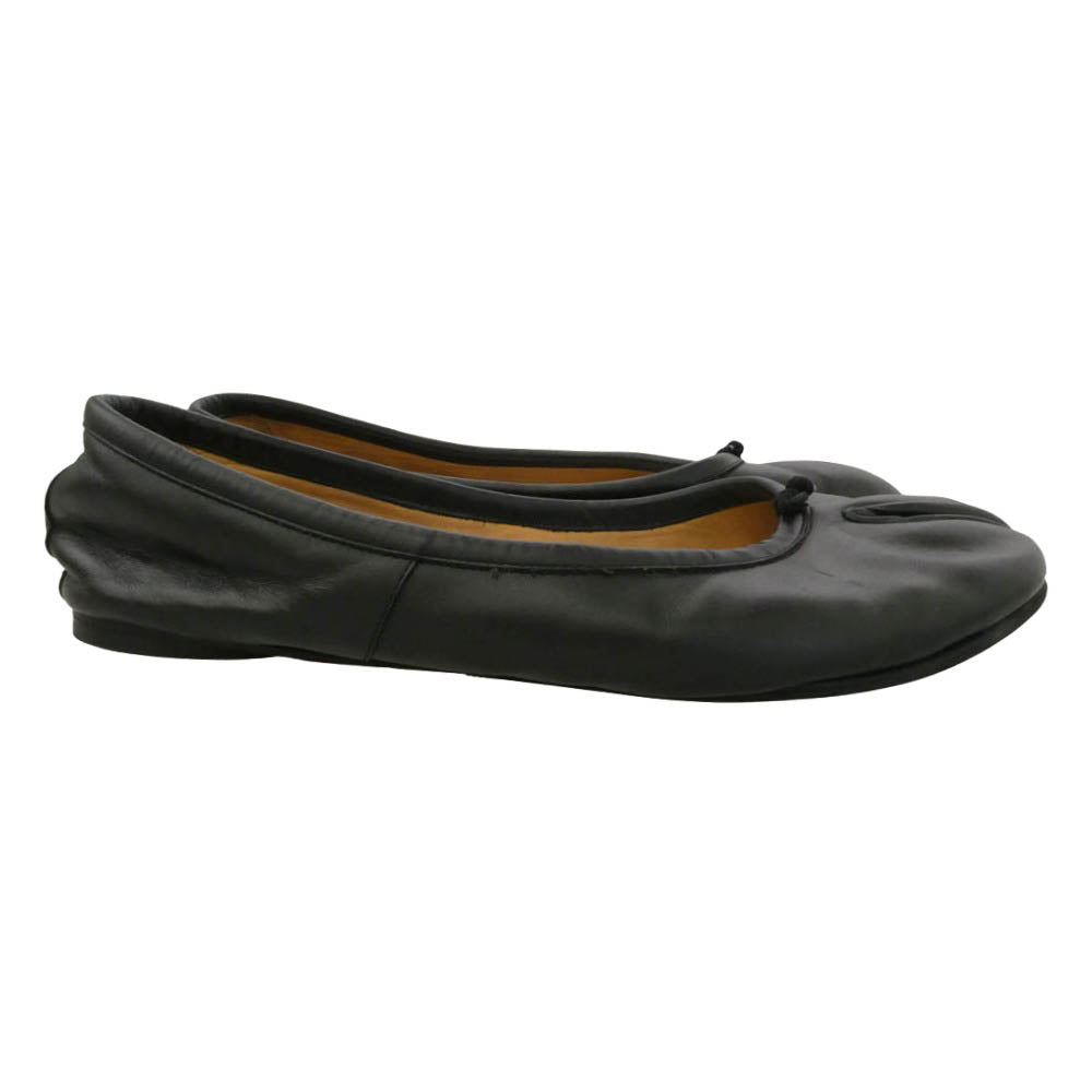 MAISON MARGIELA メゾンマルジェラ Tabi ballet タビ フラット バレエ パンプス ブラック系 実寸参照【中古】