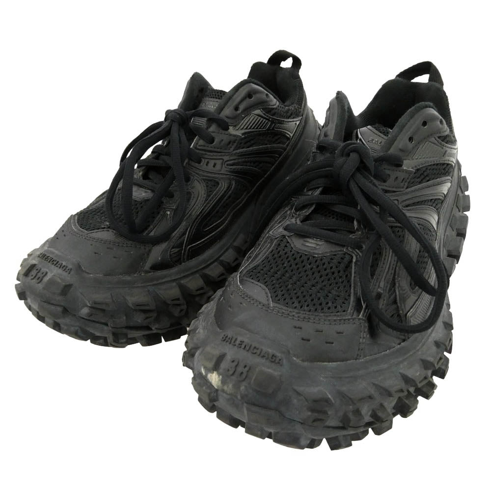 BALENCIAGA バレンシアガ 685611 BOUNCER DEFENDER SNEAKERS バウンサーディフェンダー スニーカー ブラック系 38【中古】