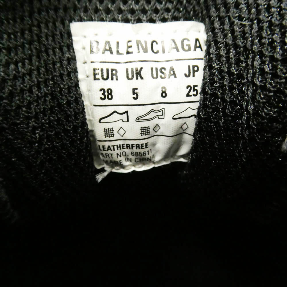 BALENCIAGA バレンシアガ 685611 BOUNCER DEFENDER SNEAKERS バウンサーディフェンダー スニーカー ブラック系 38【中古】
