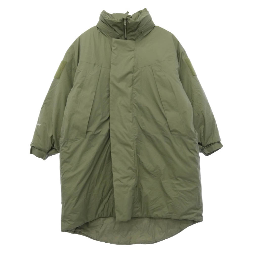 HYKE ハイク 23AW 17384 PERTEX PUFF COAT ポーラテック 中綿 コート モスグリーン系 XL【中古】