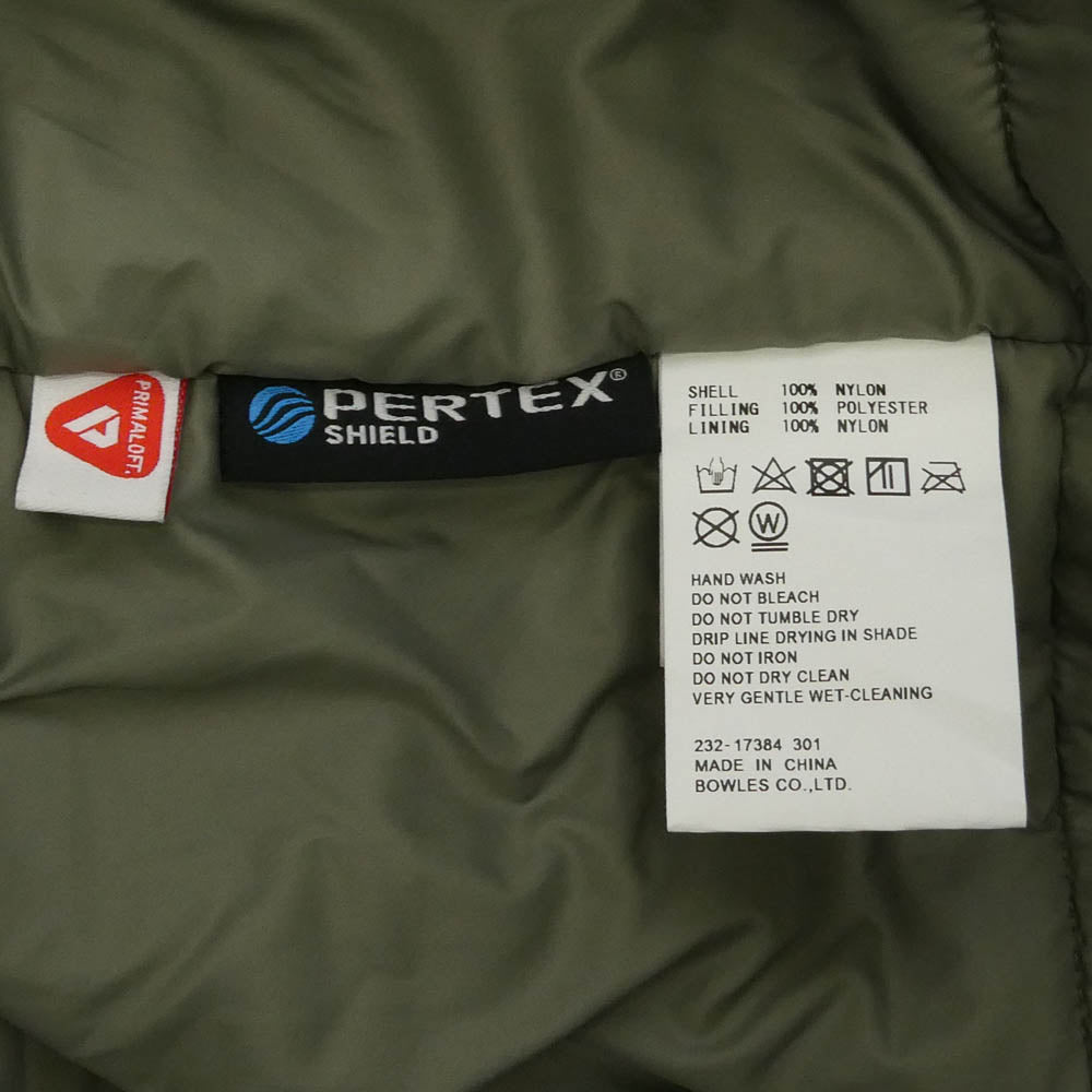 HYKE ハイク 23AW 17384 PERTEX PUFF COAT ポーラテック 中綿 コート モスグリーン系 XL【中古】