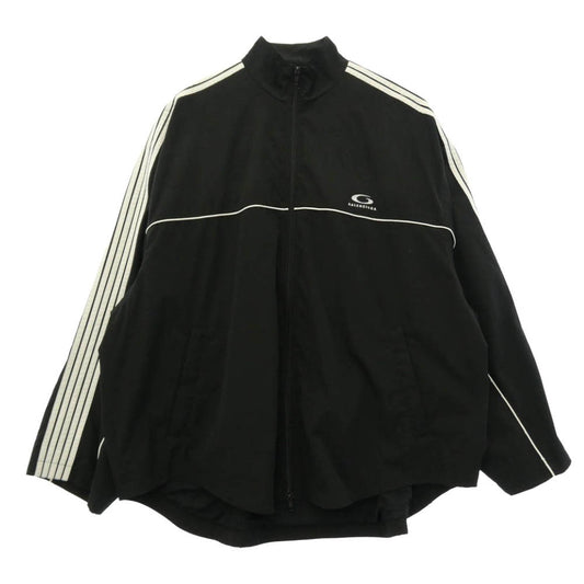 BALENCIAGA バレンシアガ 25ss 831361 Large Tracksuit Jacket ラージ トラック ジャケット ブルゾン ブラック系 46【中古】