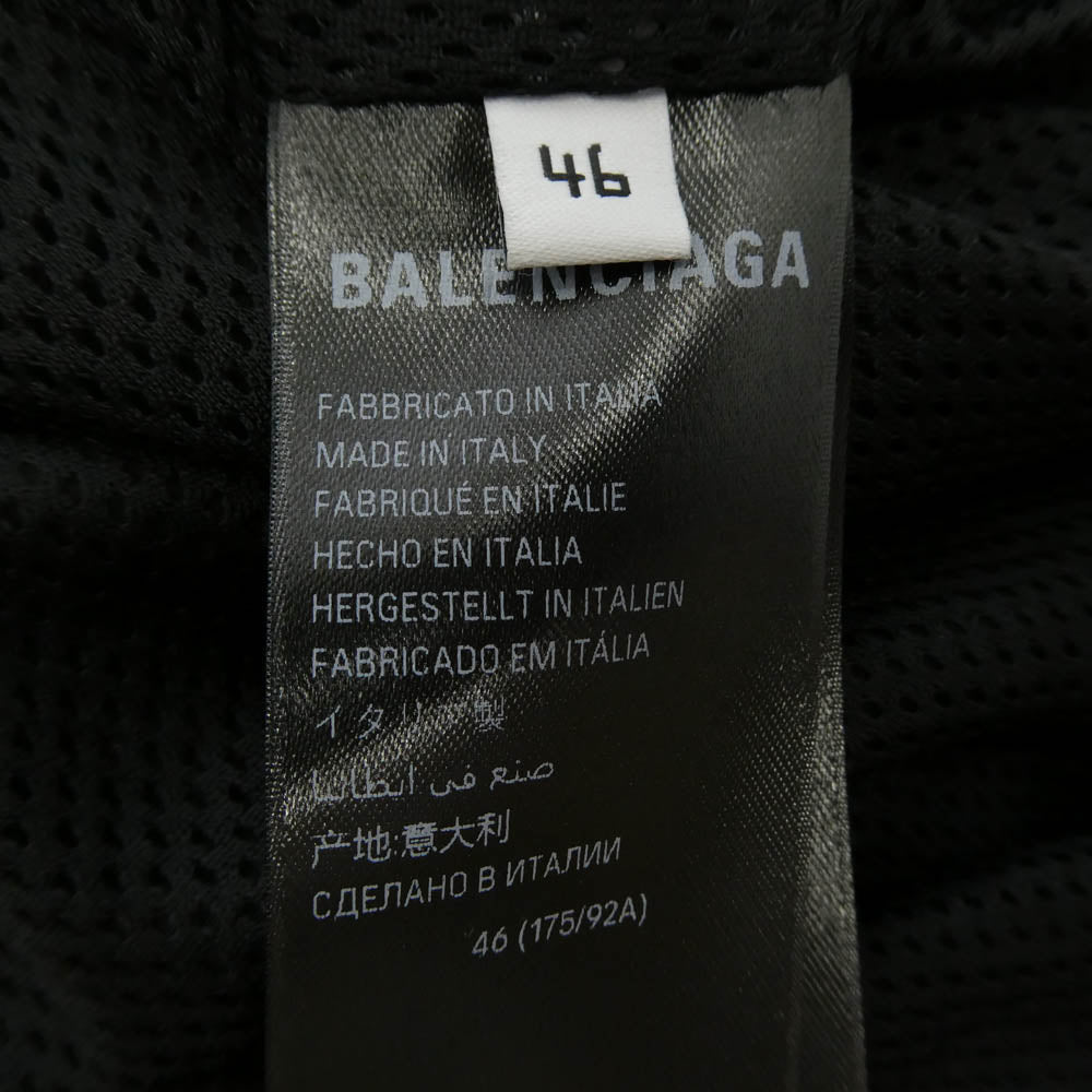 BALENCIAGA バレンシアガ 25ss 831361 Large Tracksuit Jacket ラージ トラック ジャケット ブルゾン ブラック系 46【中古】