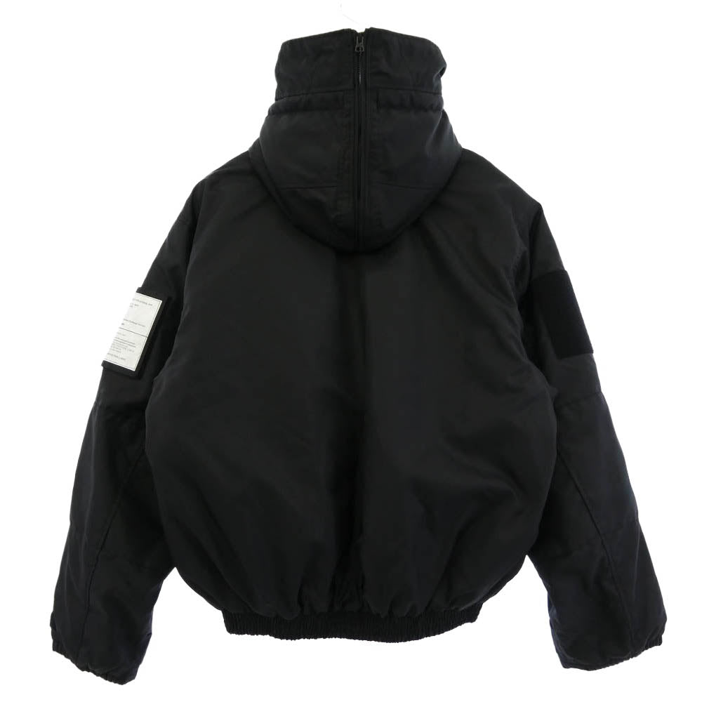N.HOOLYWOOD エヌハリウッド ALPHA アルファ 9254-BL01-055 × ALPHA INDUSTRIES アルファインダストリーズ CWU-45/P MILITARY BLOUSON ミリタリー ブルゾン フライト ジャケット ブラック系 M【美品】【中古】