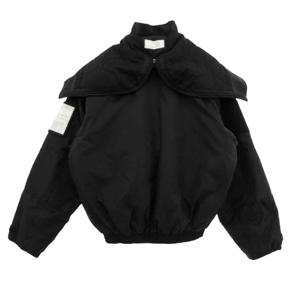 N.HOOLYWOOD エヌハリウッド ALPHA アルファ 9254-BL01-055 × ALPHA INDUSTRIES アルファインダストリーズ CWU-45/P MILITARY BLOUSON ミリタリー ブルゾン フライト ジャケット ブラック系 M【美品】【中古】