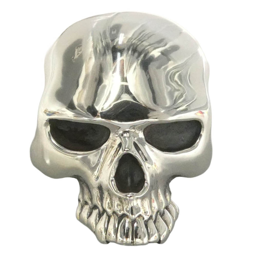 CRAZY PIG クレイジーピッグ 納品書付属 EVIL SKULL RING XL ジャイアント・イーヴルスカル エビルスカルリング シルバー系 18号【極上美品】【中古】