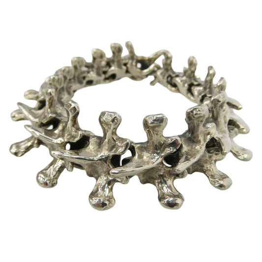 CRAZY PIG クレイジーピッグ 865 納品書付属 SPINE LINK BRACELET LARGE スパイン リンク ブレスレット ラージ シルバー系【極上美品】【中古】
