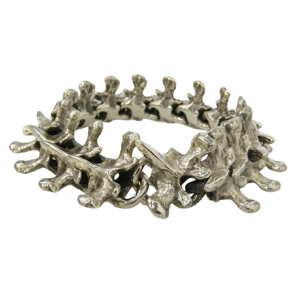 CRAZY PIG クレイジーピッグ 865 納品書付属 SPINE LINK BRACELET LARGE スパイン リンク ブレスレット ラージ シルバー系【極上美品】【中古】