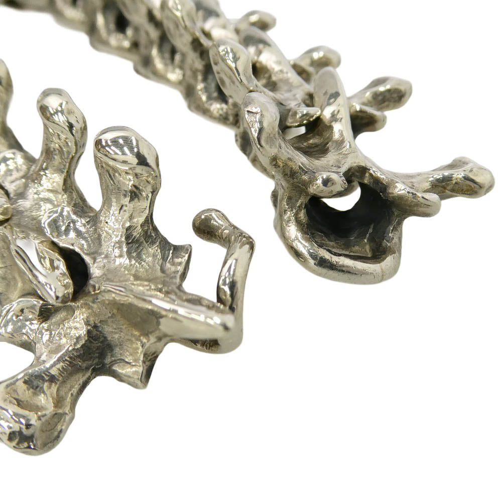 CRAZY PIG クレイジーピッグ 865 納品書付属 SPINE LINK BRACELET LARGE スパイン リンク ブレスレット ラージ シルバー系【極上美品】【中古】