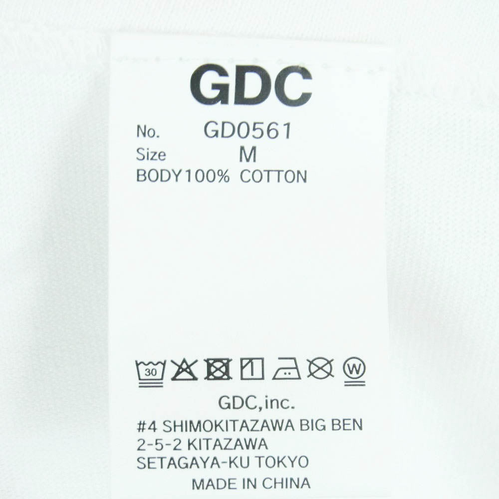 GDC ジーディーシー GD0561 FIGHT CLUB TEE ファイトクラブ 半袖 Tシャツ カットソー ホワイト系 white M【新古品】【未使用】【中古】