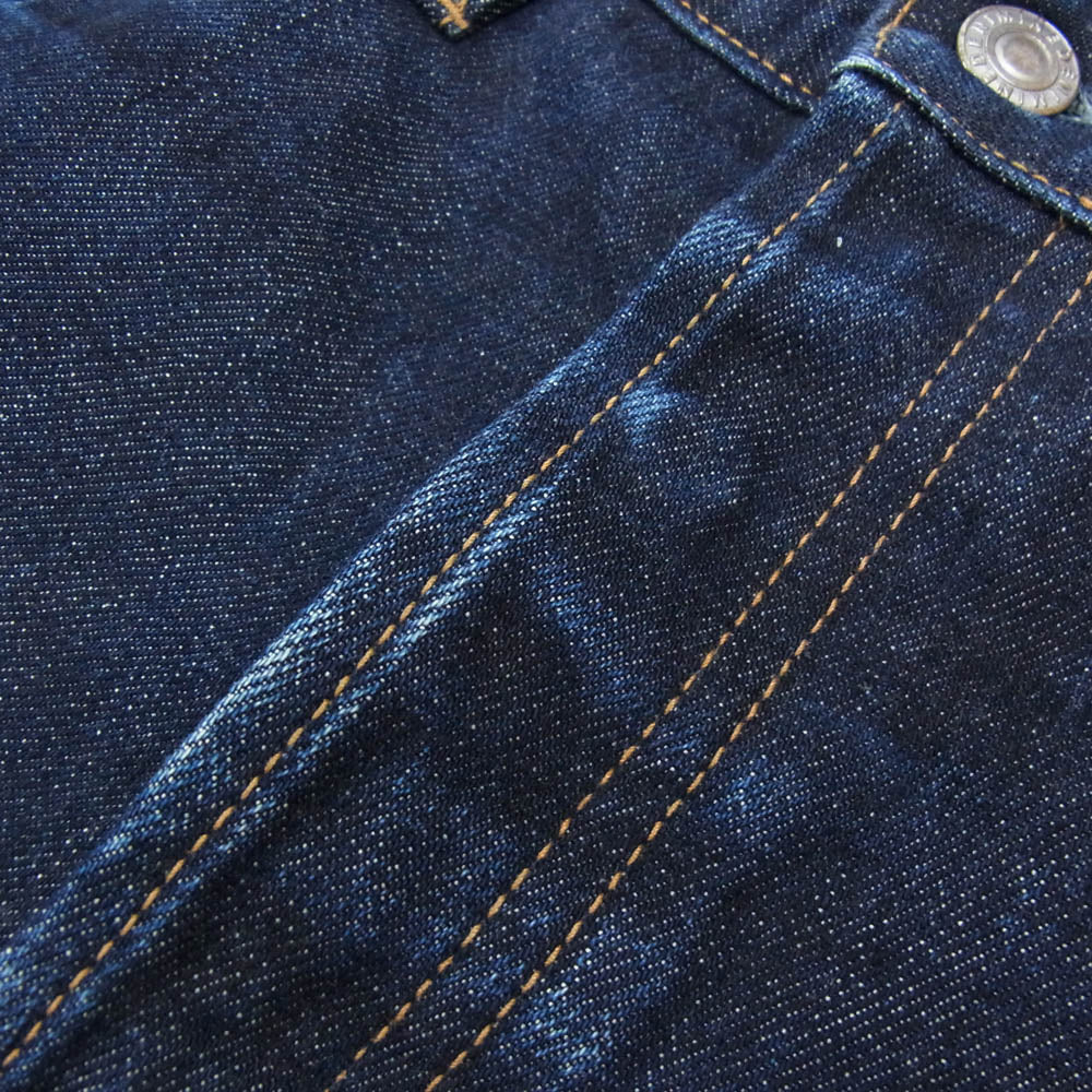 MINEDENIM マインデニム FPK105-80-302-3 Standard Straight スタンダード ストレート セルビッジ ボタンフライ デニムパンツ ジーンズ インディゴブルー系 30【中古】