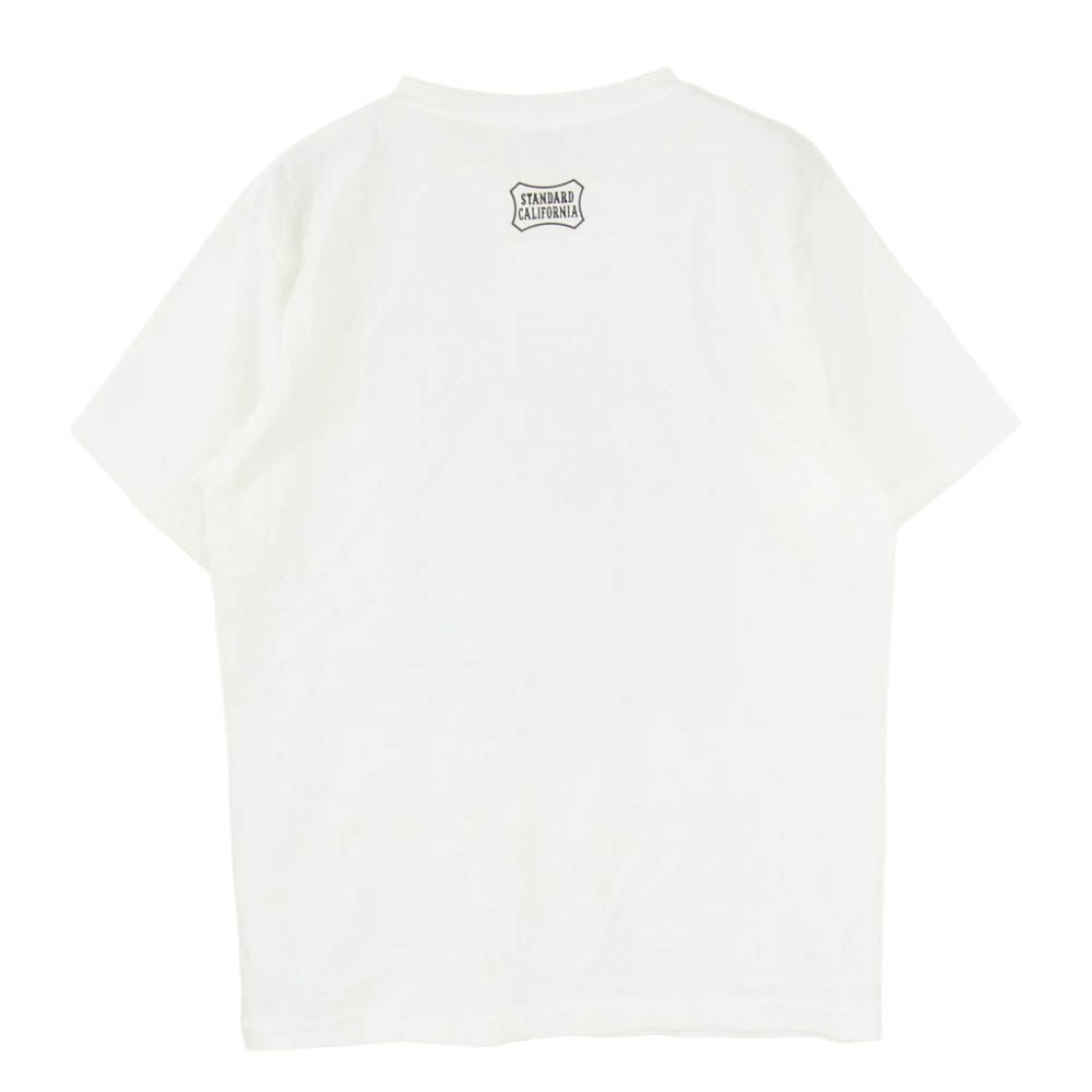 STANDARD CALIFORNIA スタンダードカリフォルニア × Star Wars SD Princess Leia スターウォーズ プリンセス レイア オーガナ フロントプリント Tシャツ 半袖カットソー ホワイト系 S【新古品】【未使用】【中古】
