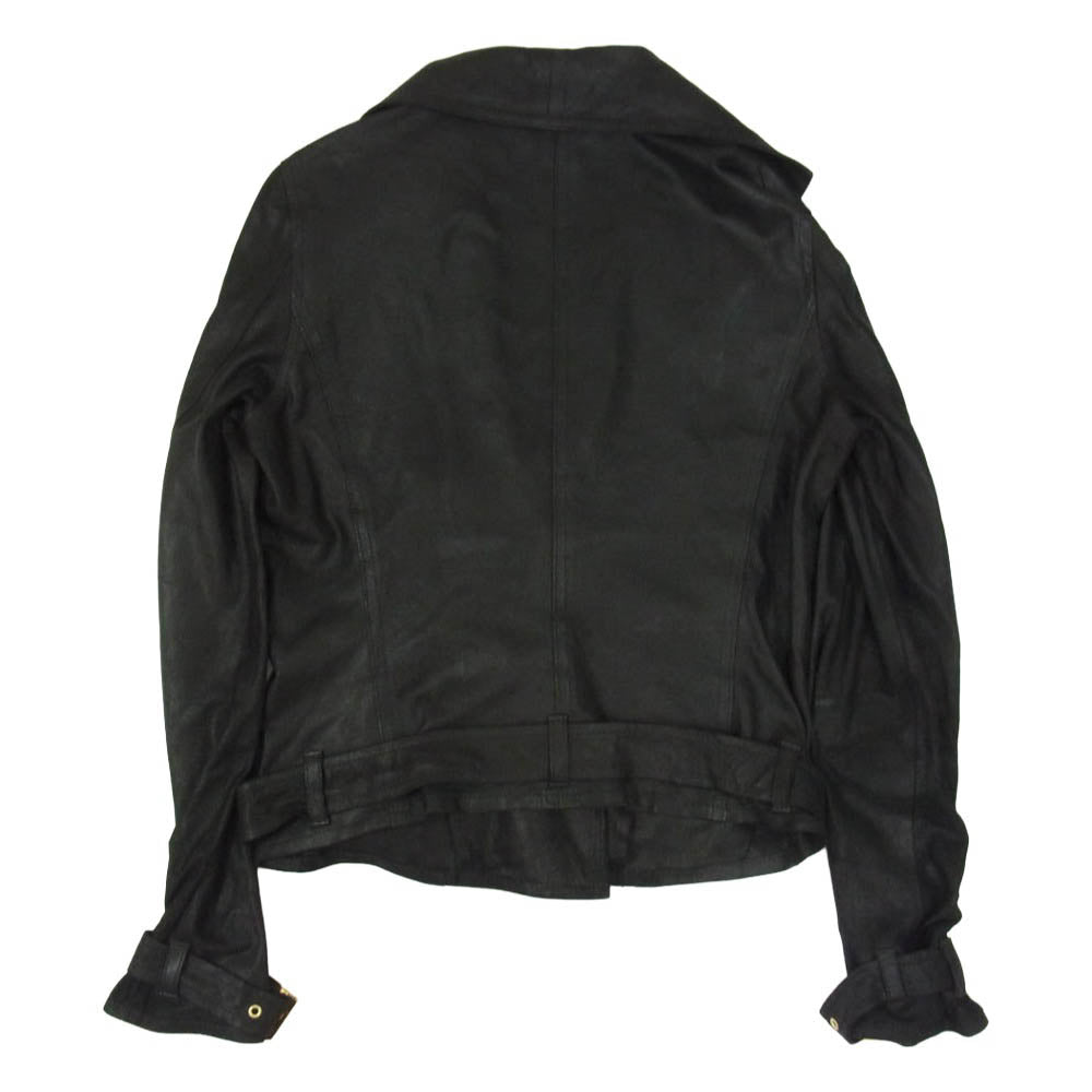 ISAMUKATAYAMA BACKLASH イサムカタヤマバックラッシュ 18-9-JK-08L Ballet by BACKLASH バレエバイバックラッシュ ゴートレザー ダブルライダースジャケット ブラック系 FREE【中古】