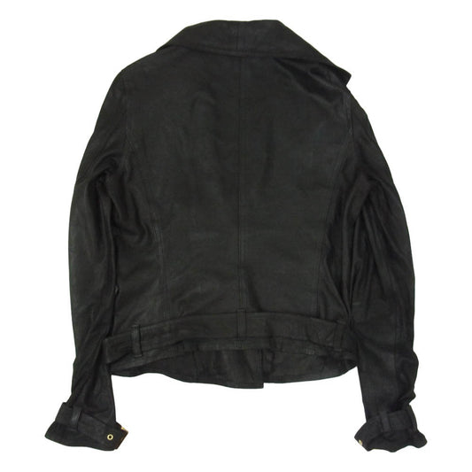 ISAMUKATAYAMA BACKLASH イサムカタヤマバックラッシュ 18-9-JK-08L Ballet by BACKLASH バレエバイバックラッシュ ゴートレザー ダブルライダースジャケット ブラック系 FREE【中古】